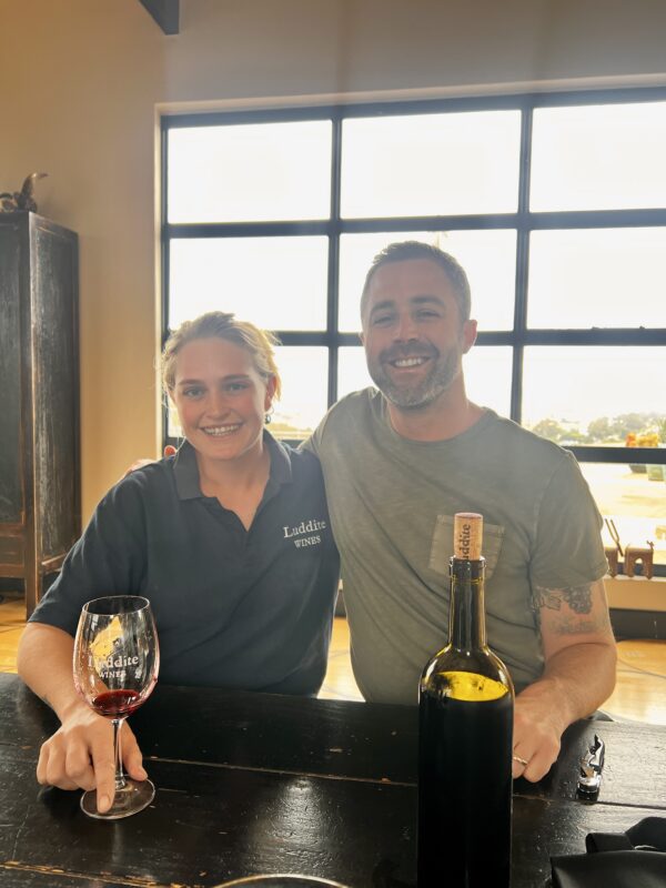 Peter Andrews, Culture Wine Co and Alice Verburg of Luddite Wines