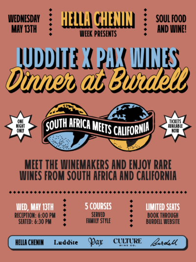 Burdell Winemaker Dinner with Luddite and Pax Wines